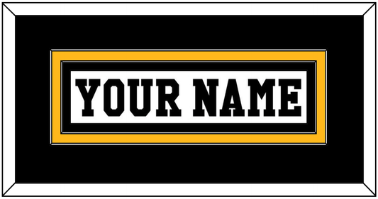Pittsburgh Nameplate - Home White (1984-1988) - Signature Tier 3