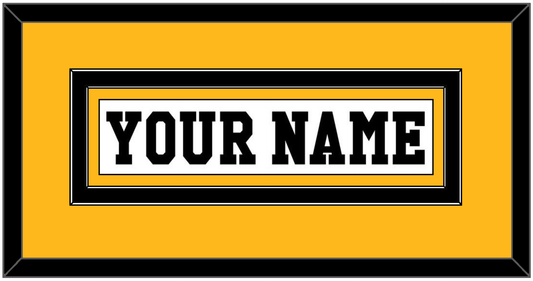 Pittsburgh Nameplate - Home White (1984-1988) - Signature Tier 2