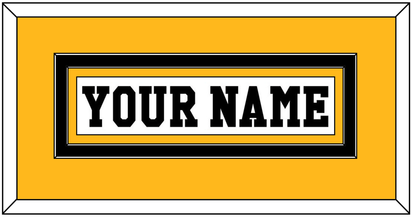 Pittsburgh Nameplate - Home White (1984-1988) - Signature Tier 2