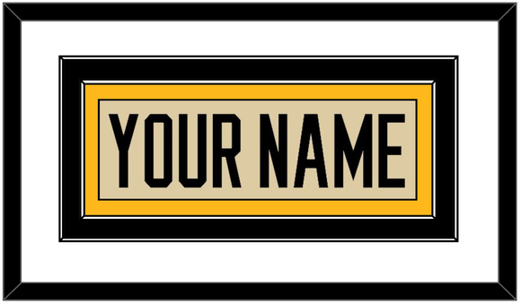 Pittsburgh Nameplate - 2023 Winter Classic Tan - Double Mat 1