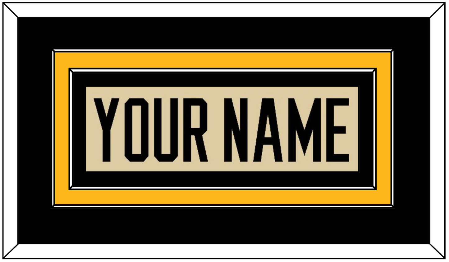 Pittsburgh Nameplate - 2023 Winter Classic Tan - Signature Tier 2
