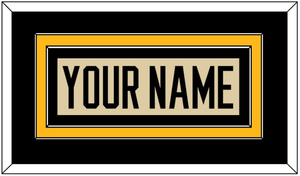 Pittsburgh Nameplate - 2023 Winter Classic Tan - Double Mat 2