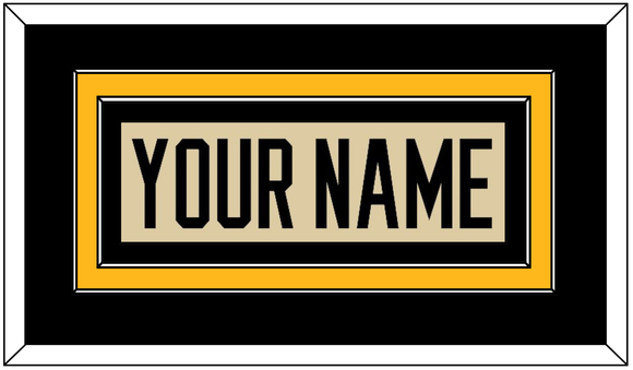 Pittsburgh Nameplate - 2023 Winter Classic Tan - Double Mat 2