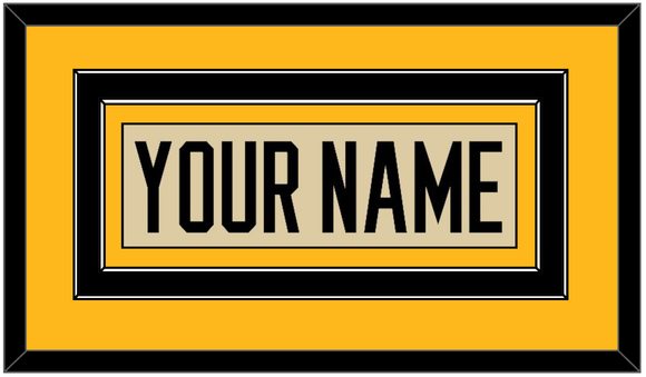 Pittsburgh Nameplate - 2023 Winter Classic Tan - Double Mat 3