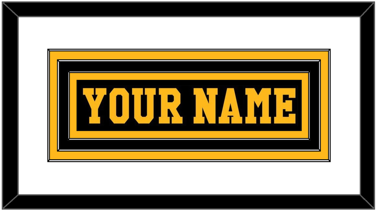 Pittsburgh Nameplate - Road Black (1984-1988) - Premier Tier 1
