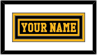 Pittsburgh Nameplate - Road Black (1984-1988) - Premier Tier 1