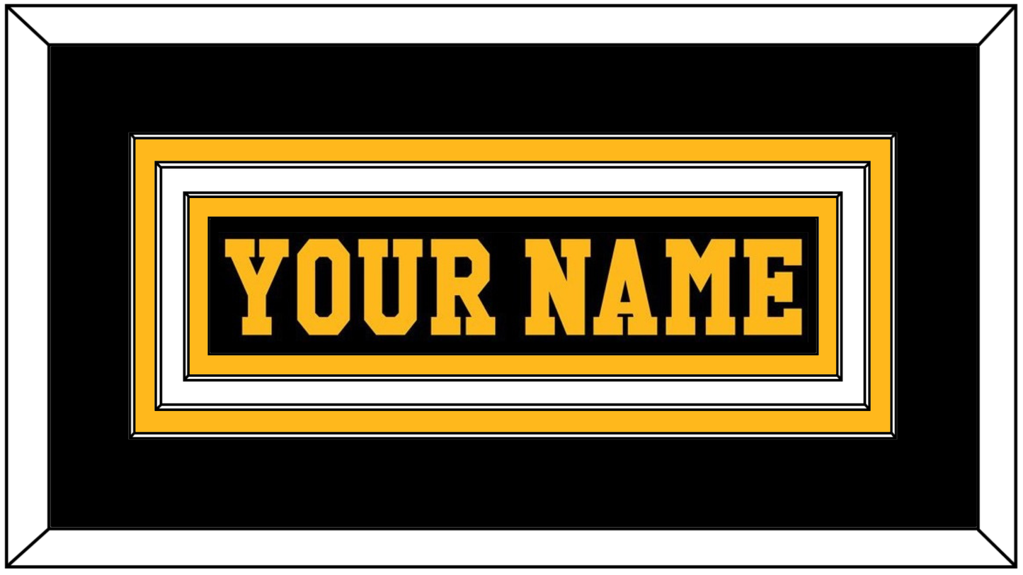 Pittsburgh Nameplate - Road Black (1984-1988) - Premier Tier 2