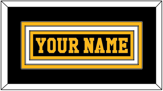 Pittsburgh Nameplate - Road Black (1984-1988) - Premier Tier 2