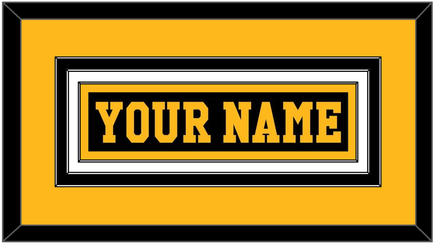 Pittsburgh Nameplate - Road Black (1984-1988) - Premier Tier 3
