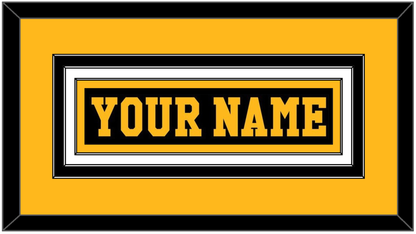 Pittsburgh Nameplate - Road Black (1984-1988) - Premier Tier 3