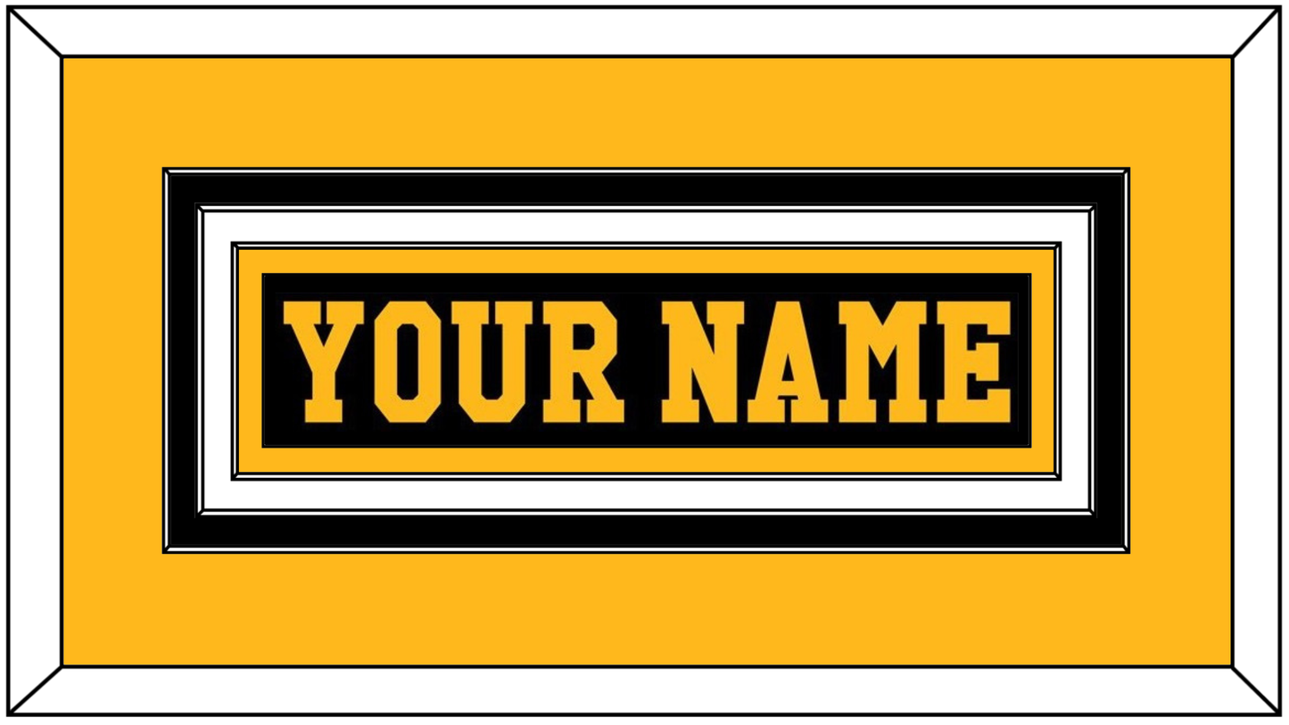 Pittsburgh Nameplate - Road Black (1984-1988) - Premier Tier 3