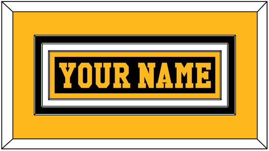 Pittsburgh Nameplate - Road Black (1984-1988) - Premier Tier 3
