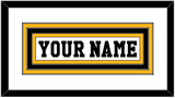 Pittsburgh Nameplate - Home White (1984-1988) - Triple Mat 1