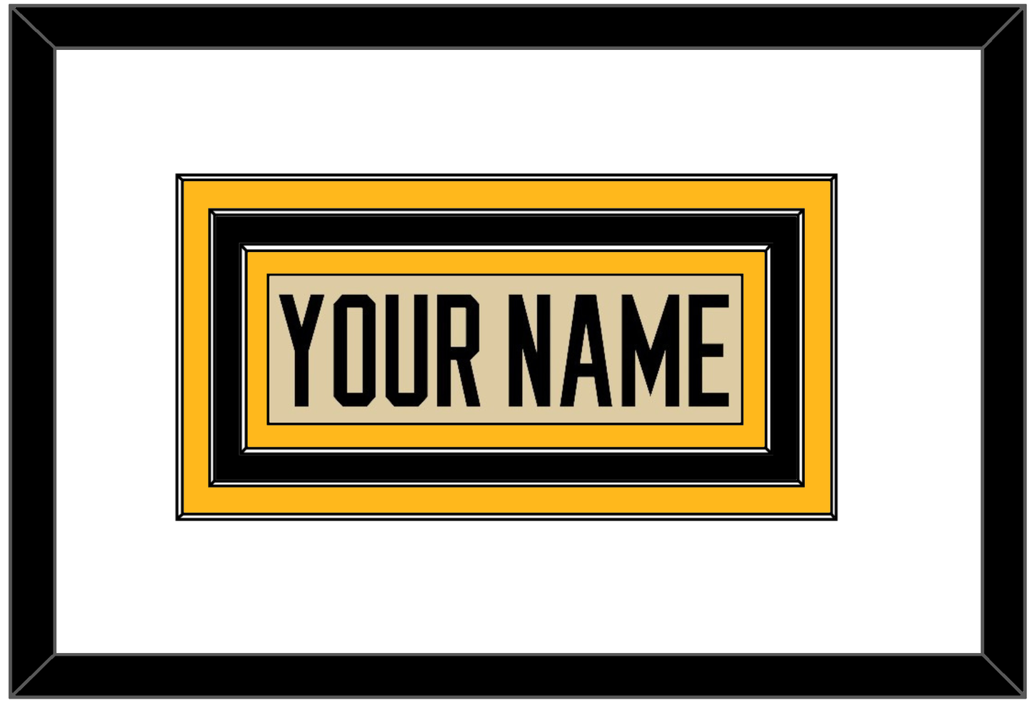 Pittsburgh Nameplate - 2023 Winter Classic Tan - Premier Tier 1