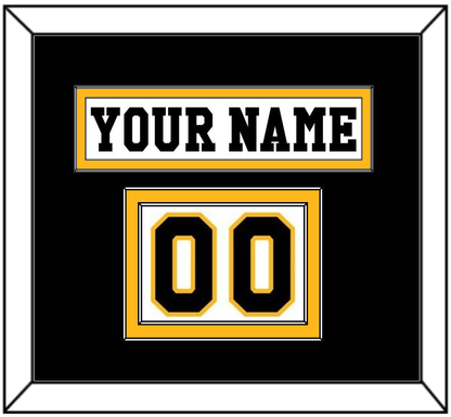 Pittsburgh Nameplate & Number (Shoulder) - Home White (1984-1988) - Signature Tier 3