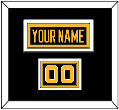 Pittsburgh Nameplate & Number (Shoulder) - Alternate Black (2021-2025) - Premier Tier 2