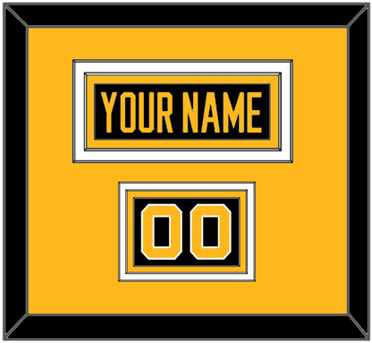 Pittsburgh Nameplate & Number (Shoulder) - Alternate Black (2021-2025) - Premier Tier 3