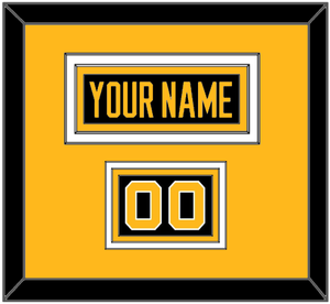 Pittsburgh Nameplate & Number (Shoulder) - Alternate Black - Triple Mat 3