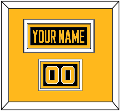 Pittsburgh Nameplate & Number (Shoulder) - Alternate Black (2021-2025) - Premier Tier 3