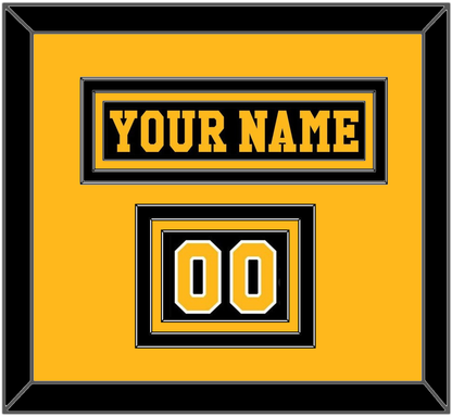 Pittsburgh Nameplate & Number (Shoulder) - Road Black (1984-1988) - Premier Tier 2