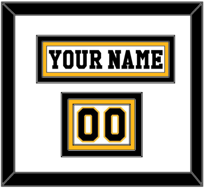 Pittsburgh Nameplate & Number (Shoulder) - Home White (1984-1988) - Premier Tier 1