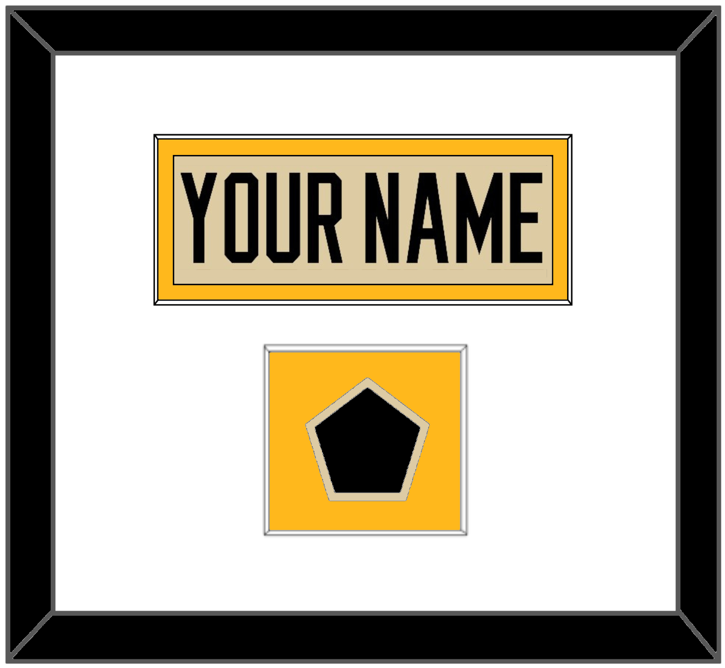 Pittsburgh Nameplate & 2023 Winter Classic Patch - Tan Jersey - Essential Tier 1