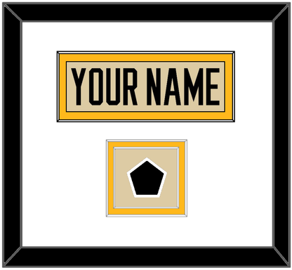 Pittsburgh Nameplate & 2023 Winter Classic Patch - Tan Jersey - Signature Tier 1