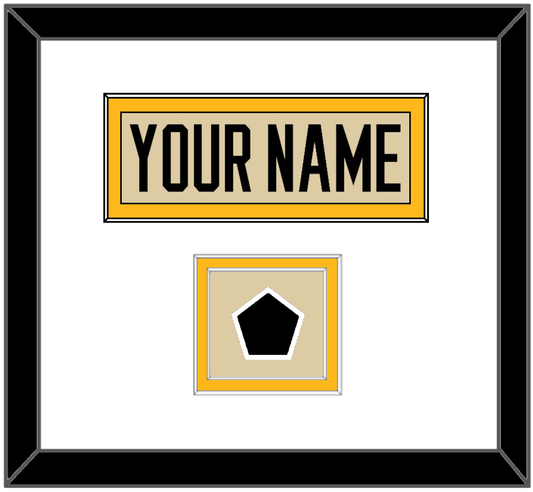 Pittsburgh Nameplate & 2023 Winter Classic Patch - Tan Jersey - Signature Tier 1