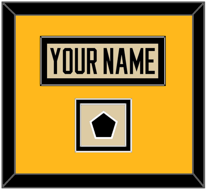 Pittsburgh Nameplate & 2023 Winter Classic Patch - Tan Jersey - Signature Tier 3