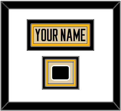 Pittsburgh Nameplate & 2023 Winter Classic Patch - Tan Jersey - Premier Tier 1