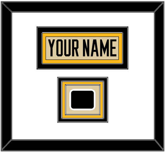 Pittsburgh Nameplate & 2023 Winter Classic Patch - Tan Jersey - Premier Tier 1