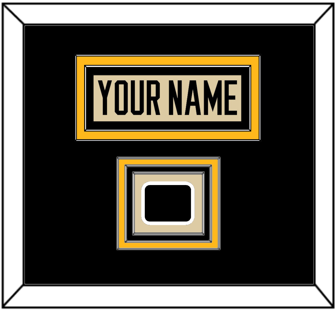Pittsburgh Nameplate & 2023 Winter Classic Patch - Tan Jersey - Premier Tier 2