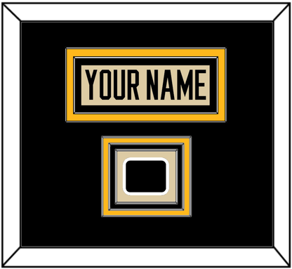 Pittsburgh Nameplate & 2023 Winter Classic Patch - Tan Jersey - Premier Tier 2