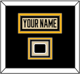 Pittsburgh Nameplate & 2023 Winter Classic Patch - Tan Jersey - Triple Mat 2