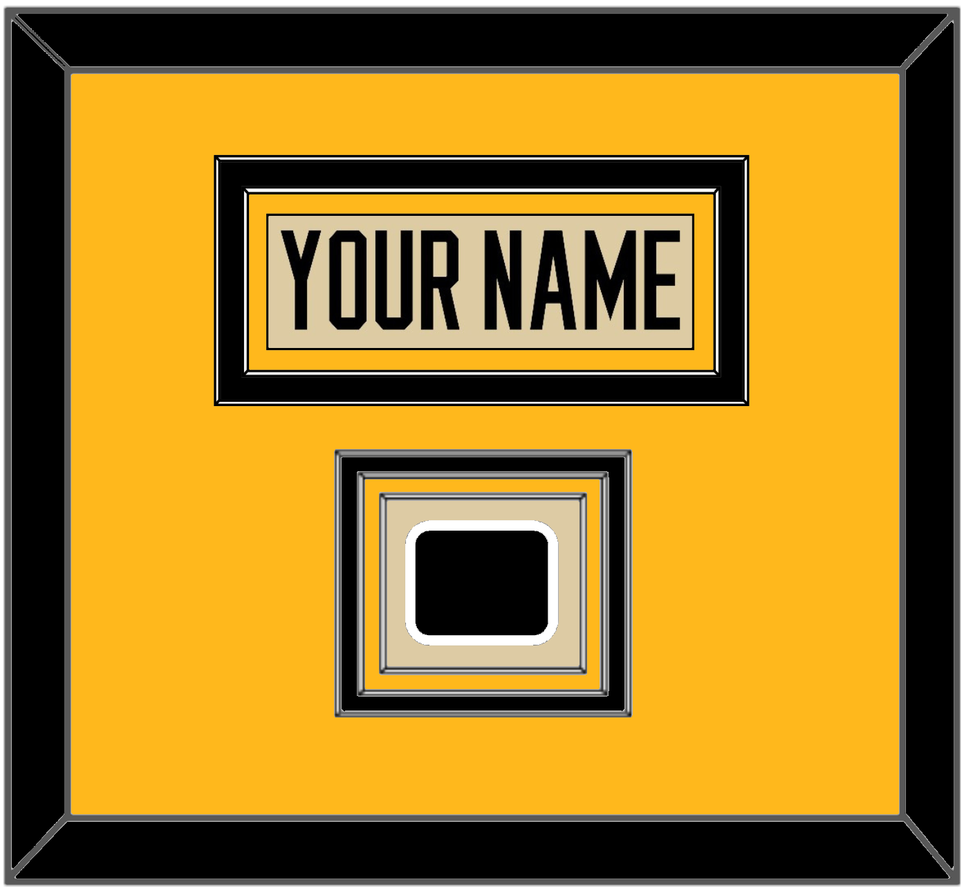 Pittsburgh Nameplate & 2023 Winter Classic Patch - Tan Jersey - Premier Tier 3
