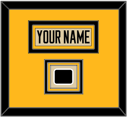 Pittsburgh Nameplate & 2023 Winter Classic Patch - Tan Jersey - Premier Tier 3