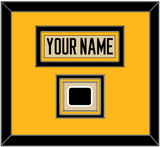 Pittsburgh Nameplate & 2023 Winter Classic Patch - Tan Jersey - Triple Mat 3