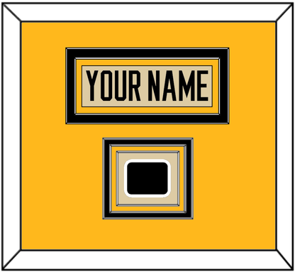 Pittsburgh Nameplate & 2023 Winter Classic Patch - Tan Jersey - Premier Tier 3
