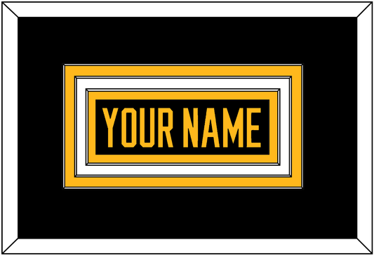 Pittsburgh Nameplate - Road Black (1988-1992) - Premier Tier 2