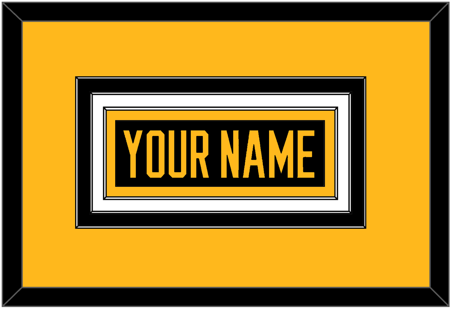 Pittsburgh Nameplate - Alternate Black (2021-2025) - Premier Tier 3