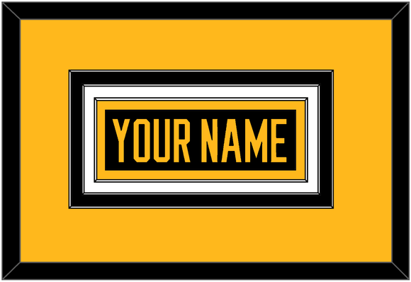 Pittsburgh Nameplate - Alternate Black - Triple Mat 3