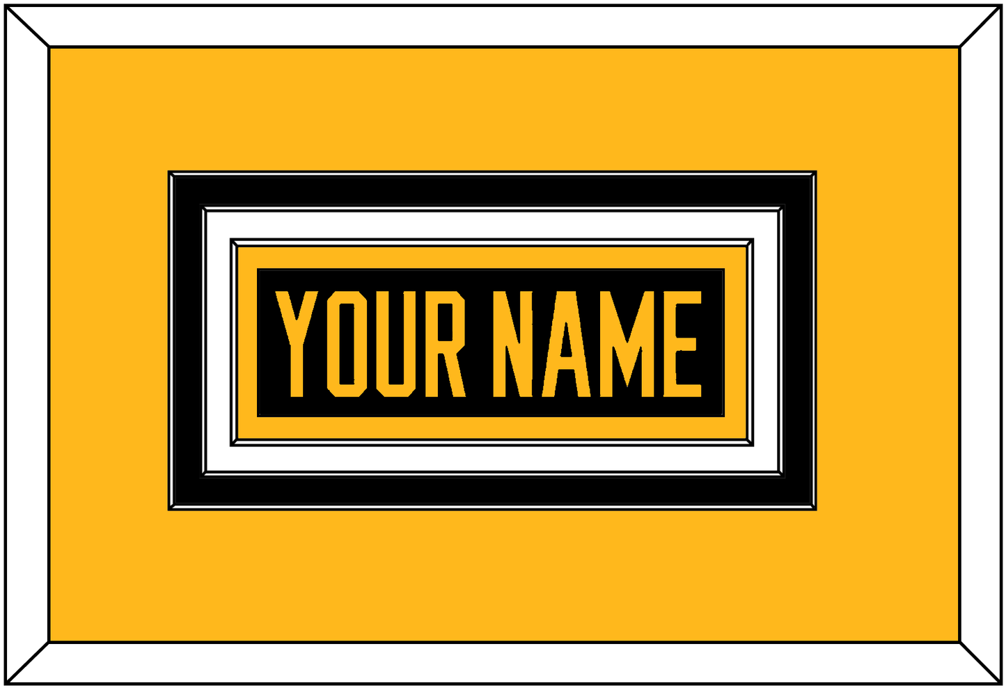 Pittsburgh Nameplate - Home Black - Premier Tier 3