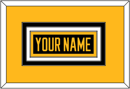 Pittsburgh Nameplate - Home Black - Premier Tier 3