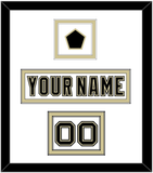 Pittsburgh Nameplate, Number (Shoulder) & Jersey Logo Patch - White Jersey (2002-2007) - Double Mat 1