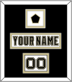 Pittsburgh Nameplate, Number (Shoulder) & Jersey Logo Patch - White Jersey (2002-2007) - Double Mat 3