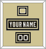 Pittsburgh Nameplate, Number (Shoulder) & Jersey Logo Patch - Black Jersey (2000-2007) - Triple Mat 2