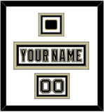 Pittsburgh Nameplate, Number (Shoulder) & Jersey Logo Patch - White Jersey (2002-2007) - Triple Mat 1