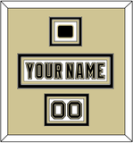 Pittsburgh Nameplate, Number (Shoulder) & Jersey Logo Patch - White Jersey (2002-2007) - Triple Mat 2