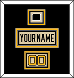 Pittsburgh Nameplate, Number (Shoulder) & 2023 Winter Classic Patch - Tan Jersey - Triple Mat 3