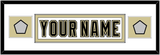 Pittsburgh Nameplate & 2 Stanley Cup Finals Patches - Road White (2007-2016) - Single Mat 4